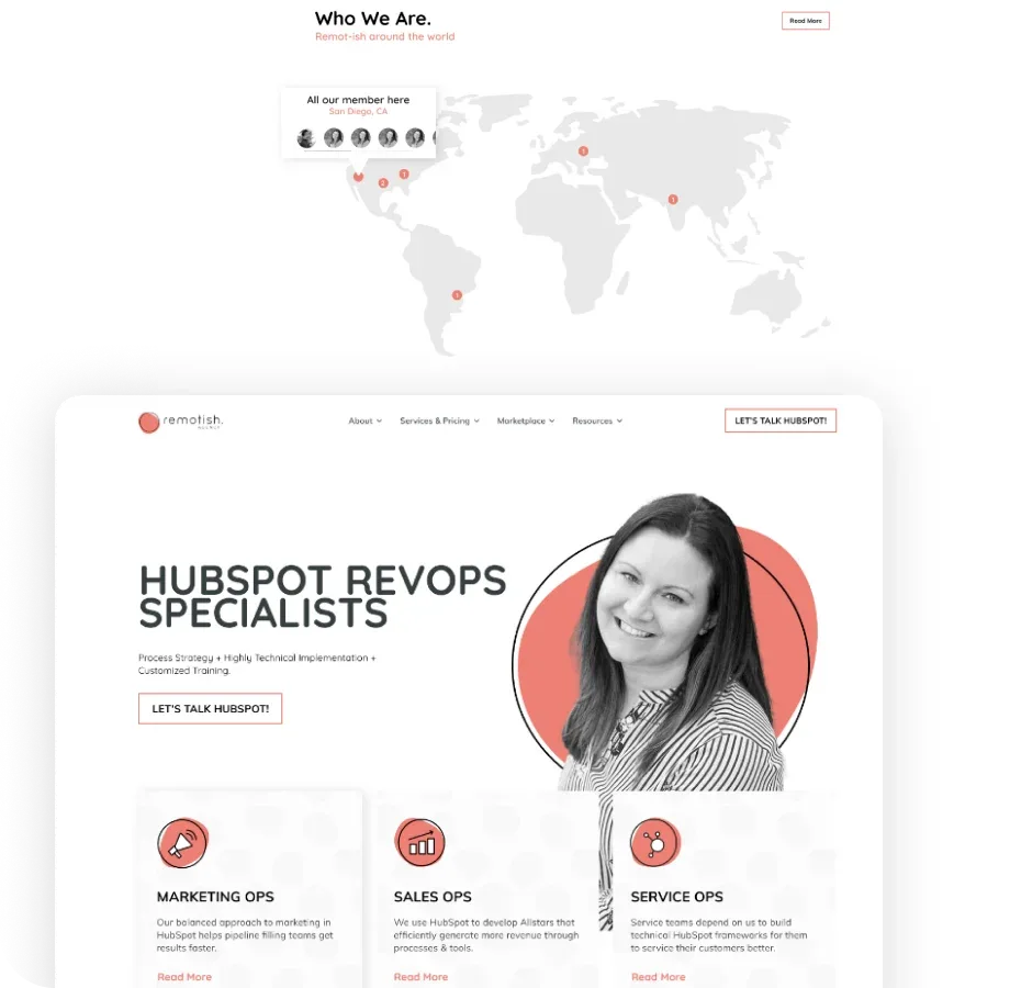 Remotish website redesign preview
